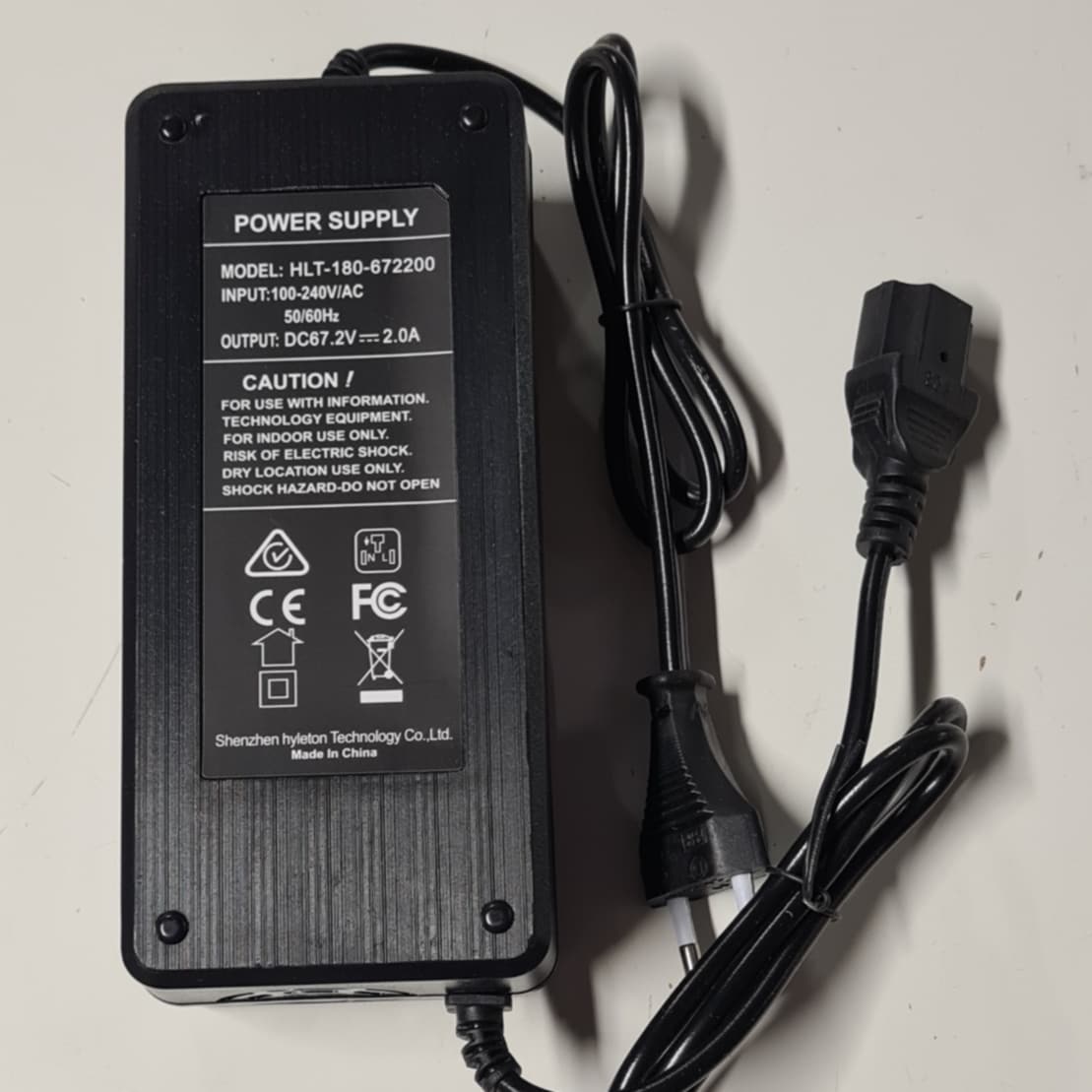 Fatbike - Charger 67.2V 2A